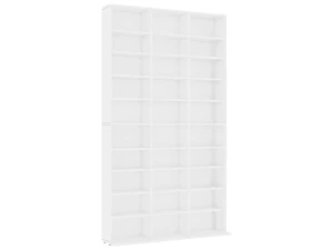 vidaxl Armario para CDs madera contrachapada blanco 102x23x177,5 cm