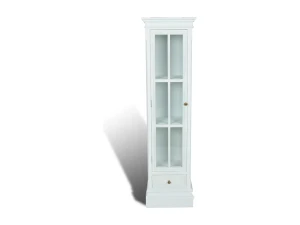 vidaxl Estantería moderna con 3 estantes de madera blanca