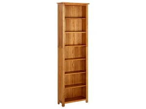 vidaxl Estantería de 7 niveles madera maciza de roble 60x22x200 cm
