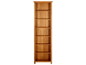 vidaxl Estantería de 7 niveles madera maciza de roble 60x22x200 cm