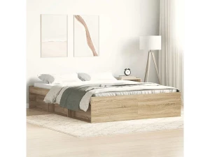 vidaxl Estructura de cama roble Sonoma 150x200 cm