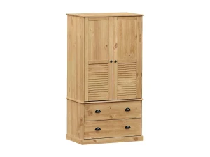 vidaxl Armario VIGO madera maciza de pino 90x55x170 cm