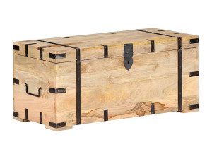 vidaxl Opbergkist 90x40x40 cm massief mangohout