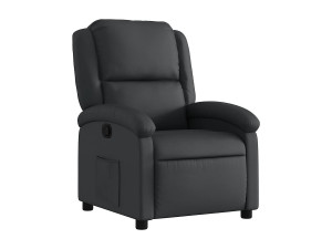 vidaxl Relaxfauteuil Zwart Echt Leer