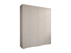 Abiks Möbel Draaideurkast Manhattan Ryfel 10 236,7/200/47 4-deurs (wit)