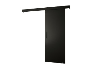 Abiks Möbel Schuifdeuren Salwador I 70x204 cm (Zwart / Zwart / Zwart)
