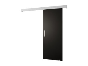 Abiks Möbel Schuifdeuren Salwador I 90x204 cm (Zwart / Wit / Zilver)