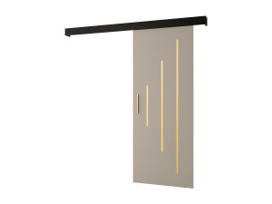 Abiks Möbel Schuifdeuren Salwador Y 70x204 cm (Casjmier / Zwart / Gouden)
