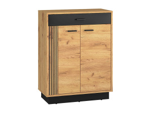 Petits-Meubles Schoenenkast 2 draaideuren 1 lade Nilo Hout