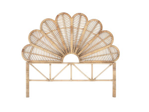 Giner y colomer Natuurlijk rotan hoofdbord 180 cm, mediterrane stijl - 155x180x4