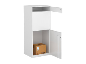Vente-unique Pakketbrievenbus wit - L45 x b35 x H105 cm - COLIBRI