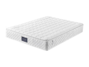 Springmatras 140x200 cm, 7-zone koudschuimmatras, pocketveren, 100% Oeko-Tex gecertificeerd, microvezel gewatteerde matras, stevigheid H3, hoogte 25