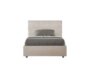 Ityhome Gestoffeerd Bed 120x190 met opbergruimte microvezel zand Mika