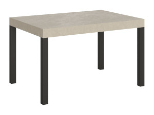 ITAMOBY Uitschuifbare tafel 140/224x80cm Everyday kasjmier met antraciete poten