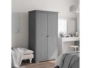 vidaxl Armario BODO madera maciza de pino gris 99x53,5x173 cm