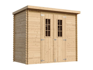 Timbela Houten tuinschuurtje - werkplaats voor gereedschaps en fietsenstalling - 2.63 m² - M310C