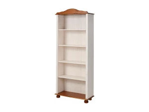 Loft24 Mette   Librería con 4 Estantes en Pino Blanco / Miel