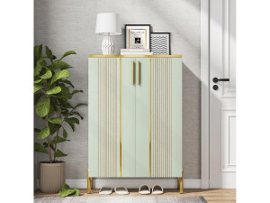 Tribesigns Schoenenkast met 2 deuren, 70 x 35 x 100 cm, 6 niveaus met verstelbare planken, voor 22 paar schoenen