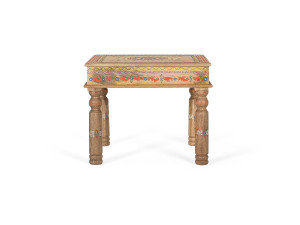Giner y colomer Salontafels van mangohout, 58 cm, etnische handgemaakte stijl - 47x58x58
