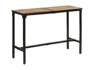 vidaxl Bartafel 150x55x107 cm massief ruw mangohout