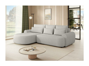BeautySofa24 Hoekslaapbank Olivio L Beige