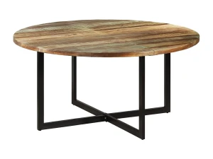 vidaxl Mesa de comedor madera maciza reciclada 150x75 cm