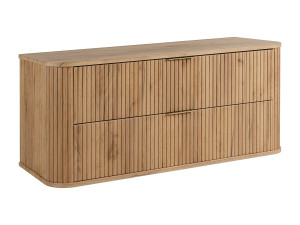 Badkamerkast, Craft Eik, gouden handgreep, 41,5 x 120 x 51,7 cm