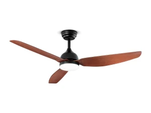 Ventilador de techo Perenz 7189 N CT negro con luz - Ø 132 cm, 3 aspas, 6 velocidades, motor DC de 40 W, silencioso