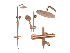 Doucheset Rea Lungo Thermostat Brush Copper