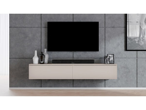AX LIVING Design TV-meubel Loriano 2x100 cm kasjmier beige
