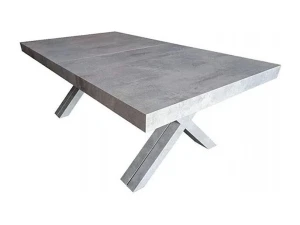 Mesa de madeira extensível em betão 180x100 cm - 480x100 cm - GALLIPOLI