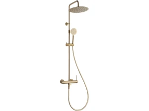 Lollipop II Columna de ducha mecánica oro cepillado 250 Essebagno