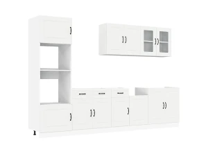 vidaxl 7 peças armário de cozinha conjunto Kalmar branco