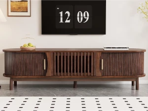 ModernLuxe Móvel de TV 165x39,5x46cm - para televisores de até 65" - castanho