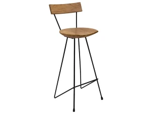 vidaxl Taburetes de cocina 2 unidades madera maciza de teca