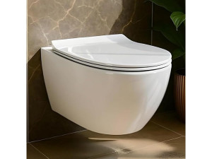 Toilet: Witte toiletpot met Slim Soft-Close toiletbril