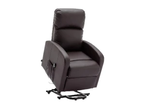 Sillón Relax Función Auto-Ayuda y Reclinación Eléctrica. PU, Modelo Premium, Chocolate