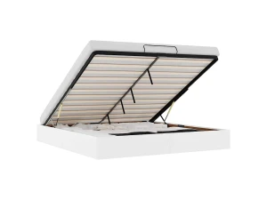vidaxl Estructura de cama otomana sin colchón blanco 160x200cm