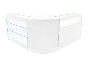 Monstershop Triton LED Winkel Toonbank Set K1200, B1200 & CM60 - Wit