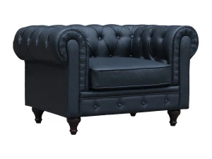 Habitat et jardin Sillón Chesterfield "Aliza" - Negro