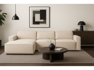 imebel Modulaire hoekbank Cursal A links – 284 x 166 cm, créme Raven 24, modern design