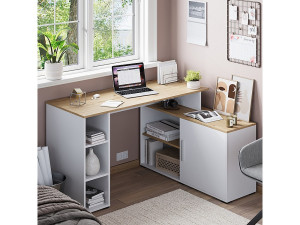 Vicco Hoekbureau wit/kunstnijverheid 135x110x75.5 rudy