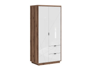 Petits-Meubles Sven Wit en Hout 2-deurs kast met 2 lades
