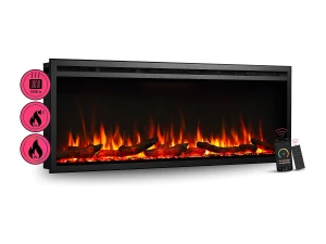 Lareira elétrica BALDERIA Atalanta 50 - Lareira embutida - Preto