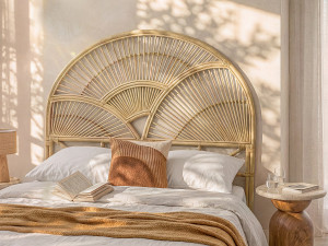 Vente-unique Hoofdeinde van 160 cm - Rotan - Naturel - EFELA