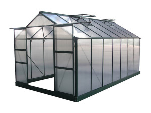 Habitat et jardin Tuinkas broeikas polycarbonaat "Dahlia" Groen dennengroen 13,29 m²