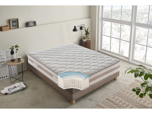 I Love Sleep Pocketvering- en traagschuimMatras - 25 cm hoog - 800 veren 135x190