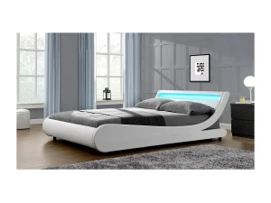 Habitat et jardin Cama LED "Natacha" - 160 x 200 cm - Blanco