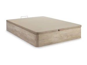 VS Venta-stock Canapé abatible 90x190 cm Gran Capacidad, Color Roble