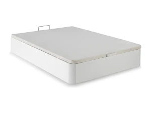VS Venta-stock Canapé abatible 135x190 cm Gran Capacidad, Color Blanco